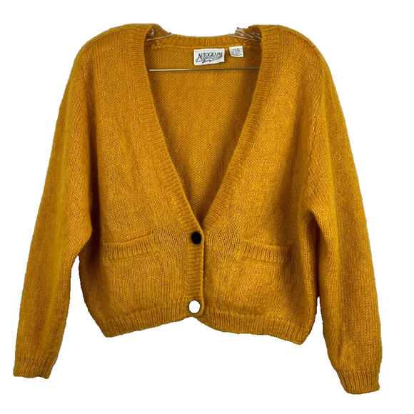 Autograph American Clothing Cardigan Sweater Women's Size M Mohair Blend - Picture 1 of 10